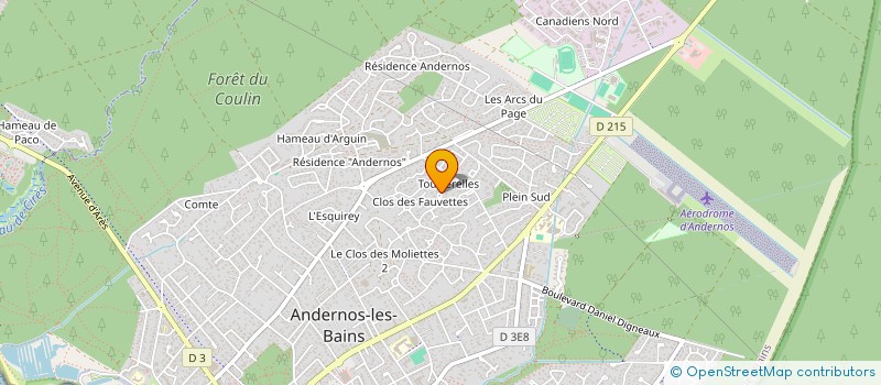 localisation de l'entreprise FRANCOISE LABADIE JEUX ET SPORTS  ANDERNOS-LES-BAINS