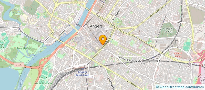 localisation de l'entreprise FRANCOISE LESCOT à ANGERS