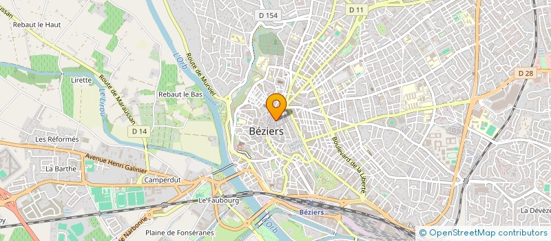 localisation de l'entreprise FRANCOISE RAGER à BEZIERS
