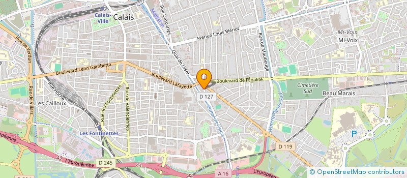 localisation de l'entreprise FRANCOISE RONSARD  CALAIS