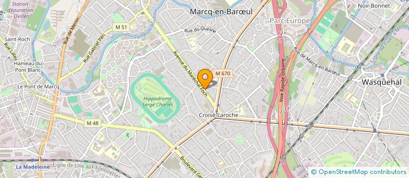 localisation de l'entreprise FRANCOL ET ASSOCIES  MARCQ-EN-BARUL