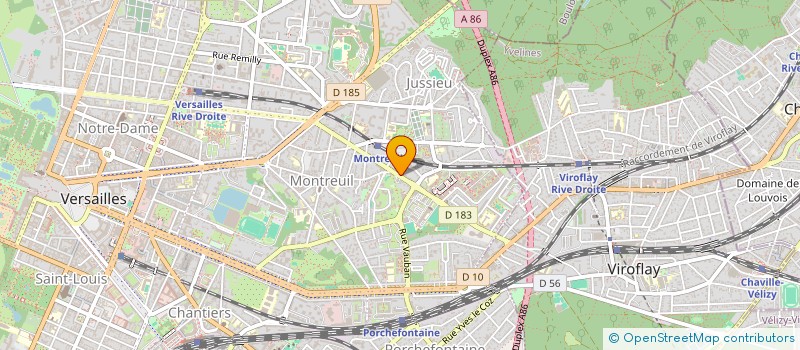 localisation de l'entreprise FRANCOLETTE à VERSAILLES