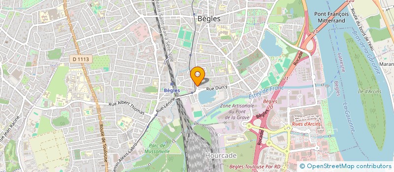 localisation de l'entreprise FRANCOLON à BEGLES