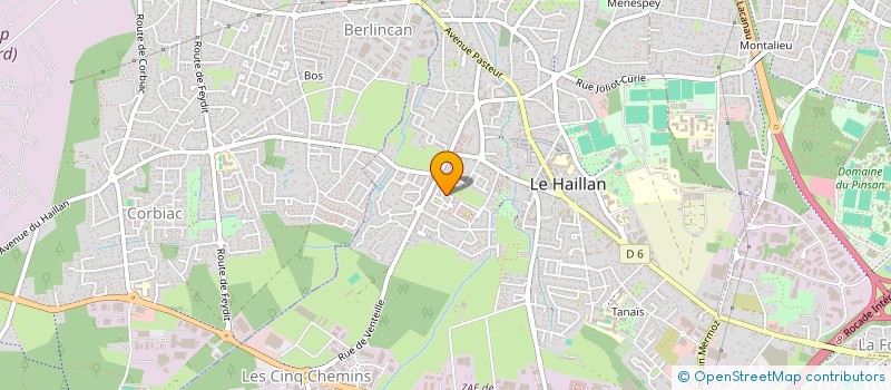 localisation de l'entreprise FRANCOM-SOLIDARITE  LE HAILLAN