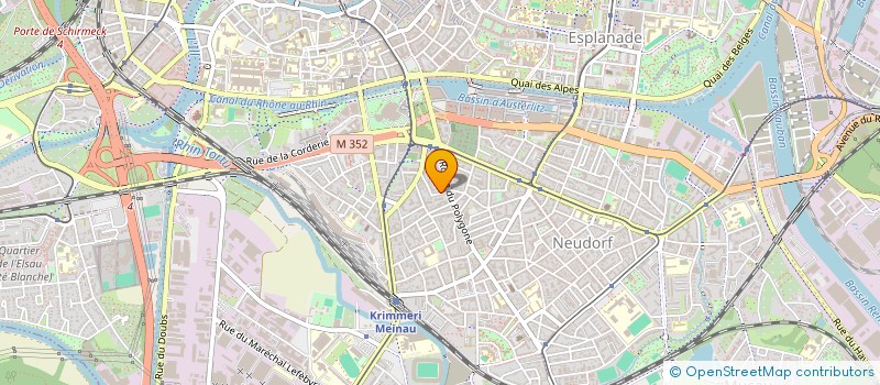 localisation de l'entreprise FRANCOMI à STRASBOURG