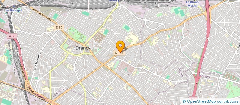 localisation de l'entreprise FRANCONSTRUCT à DRANCY