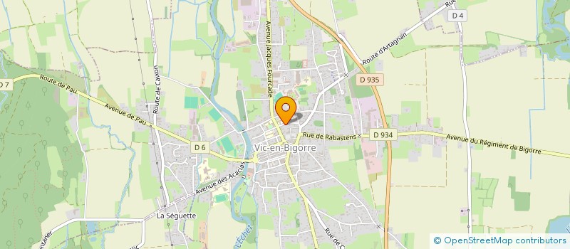 localisation de l'entreprise FRANCOPHONIE RASSEMBLEMENT ASSOCIATION GAMING  VIC-EN-BIGORRE