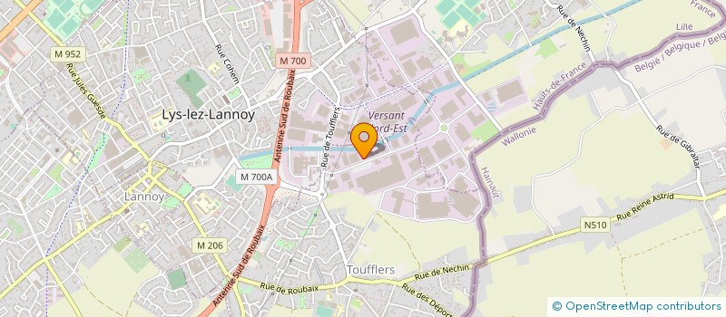 localisation de l'entreprise FRANCOPUR à TOUFFLERS