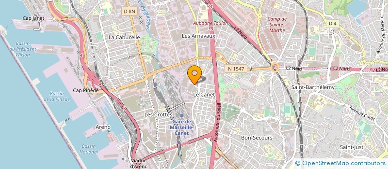 localisation de l'entreprise FRANCORPS MEDIATION ET DISPACHING à MARSEILLE