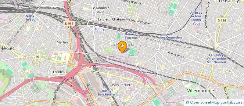 localisation de l'entreprise FRANCOSINOKHMER  BONDY