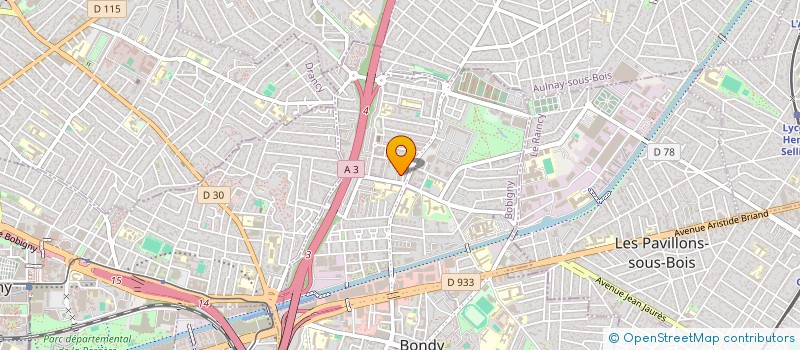 localisation de l'entreprise FRANCOSPHERE  BONDY