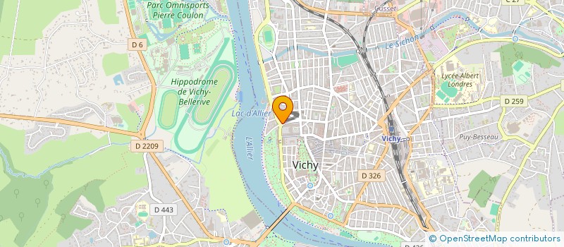 localisation de l'entreprise FRANCOZ à VICHY