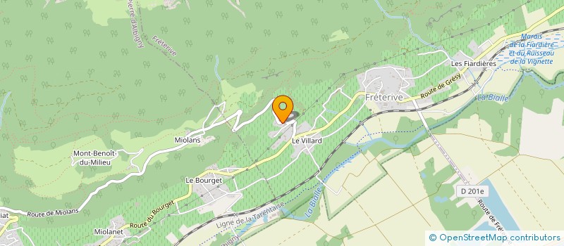 localisation de l'entreprise FRANCOZ CARRELAGE  FRETERIVE