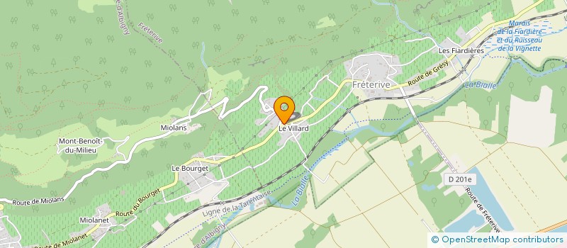 localisation de l'entreprise FRANCOZ & FILS  FRETERIVE