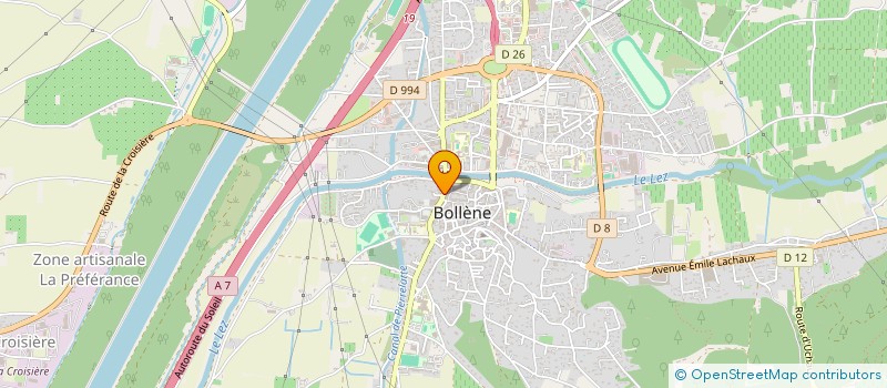 localisation de l'entreprise FRANCRIS à BOLLENE