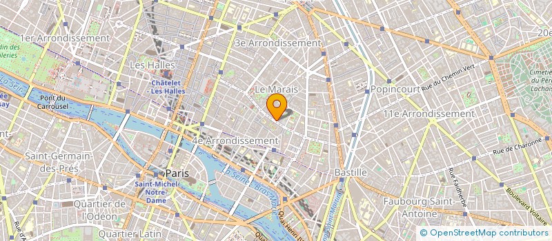 localisation de l'entreprise FRANCS-BOURGEOIS  PARIS