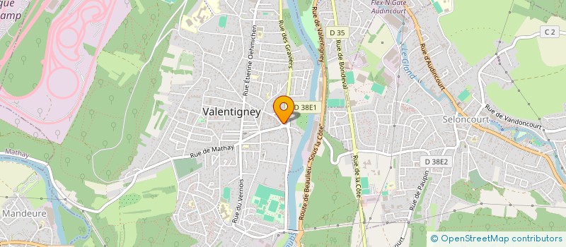 localisation de l'entreprise FRANCS ET FRANCHES CAMARADES  VALENTIGNEY