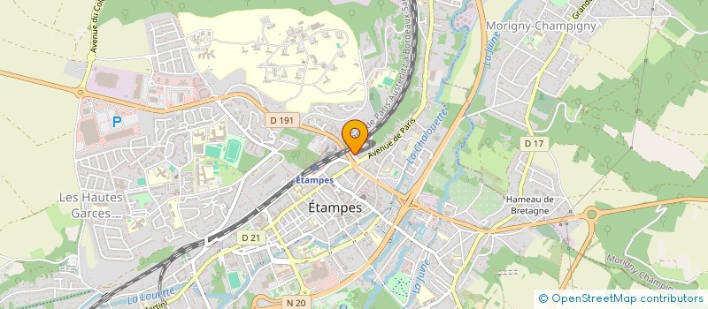 localisation de l'entreprise FRANCS PAYSAGE à ETAMPES