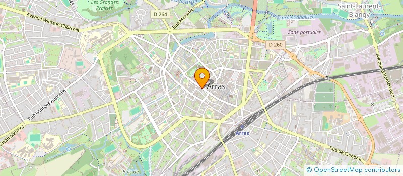 localisation de l'entreprise FRANCU à ARRAS