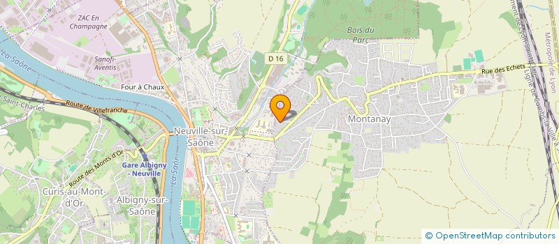 localisation de l'entreprise FRANCUS SERPENTINE  MONTANAY