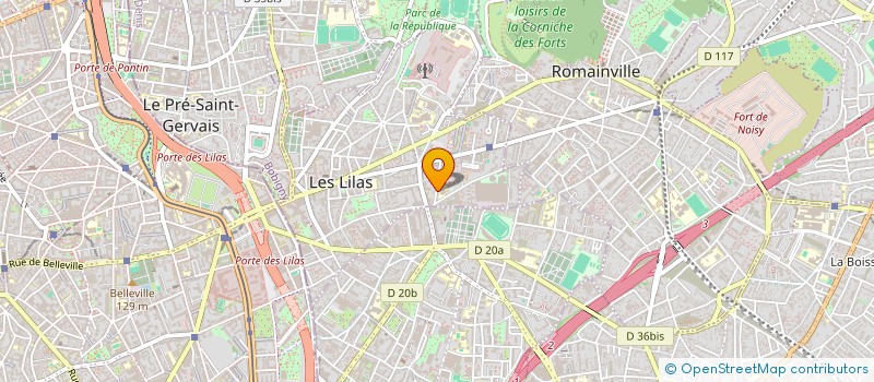 localisation de l'entreprise FRANCY JEAN CLAUDE à LES LILAS