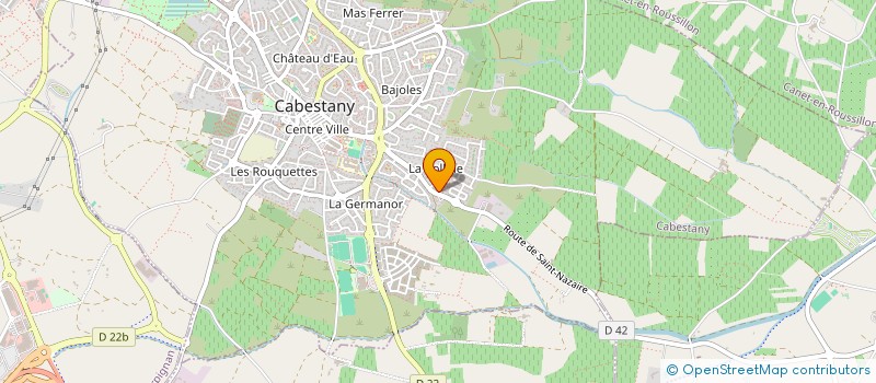 localisation de l'entreprise FRANCYA  CABESTANY