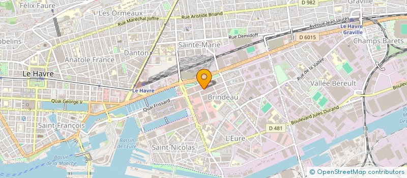 localisation de l'entreprise FRANDAN à LE HAVRE