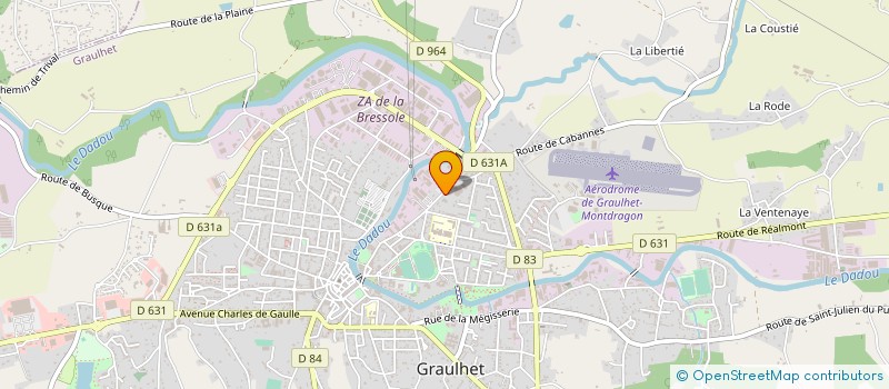 localisation de l'entreprise FRANDI ETS R GONTIER ET FILS à GRAULHET