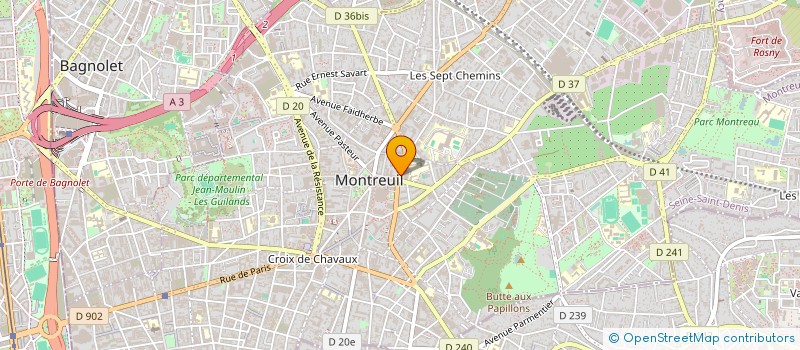 localisation de l'entreprise FRANDIS S A à MONTREUIL