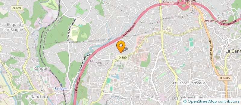 localisation de l'entreprise FRANDRE  MOUGINS