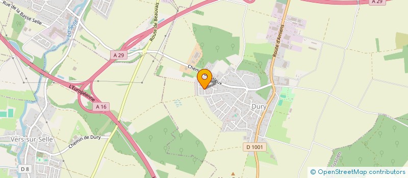 localisation de l'entreprise FRANEK OPTIQUE à DURY
