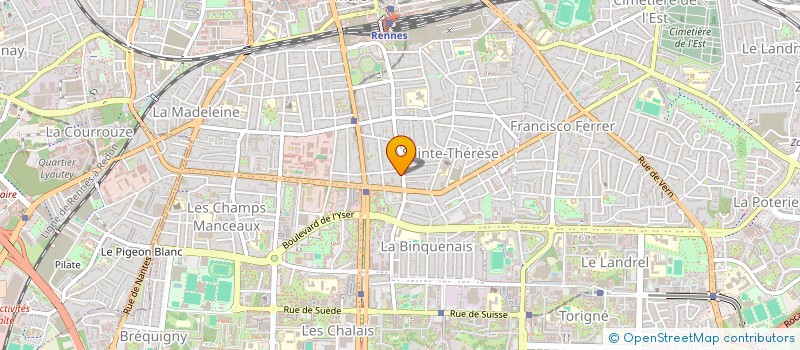 localisation de l'entreprise FRANEL à RENNES