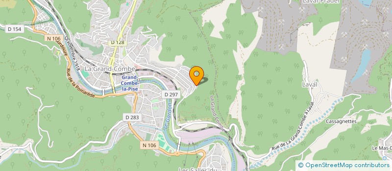 localisation de l'entreprise FRANEL  LA GRAND-COMBE