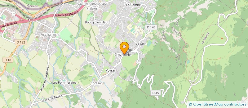 localisation de l'entreprise FRANELEC à COLLONGES-SOUS-SALEVE