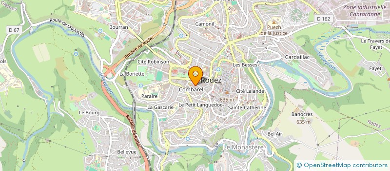 localisation de l'entreprise FRANER  RODEZ