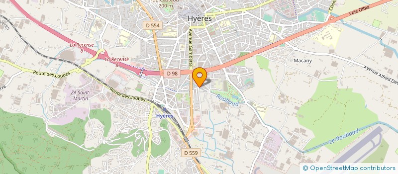 localisation de l'entreprise FRANERIC à HYERES