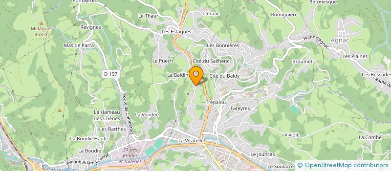 localisation de l'entreprise FRANEX IMMOBILIER  DECAZEVILLE