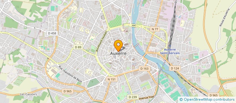 localisation de l'entreprise FRANEY à AUXERRE