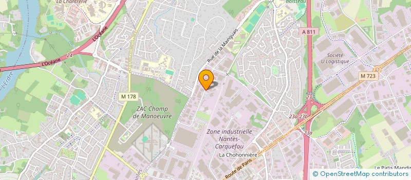 localisation de l'entreprise FRANGARO 2  CARQUEFOU