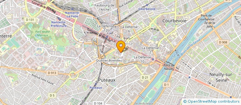 localisation de l'entreprise FRANGAZ à PUTEAUX