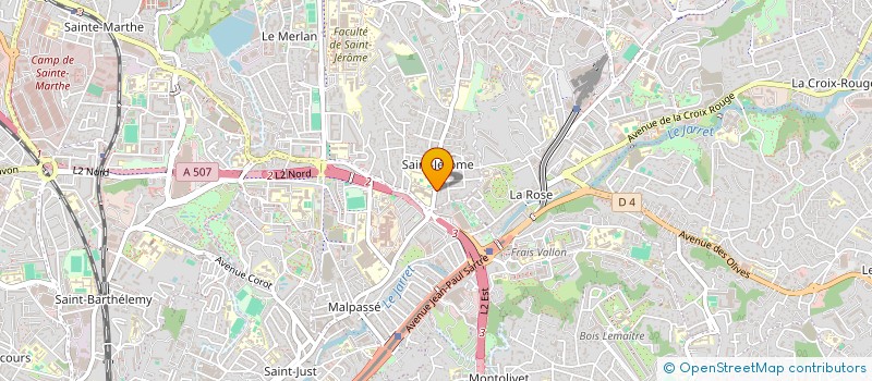 localisation de l'entreprise FRANGER MACONNERIE à MARSEILLE