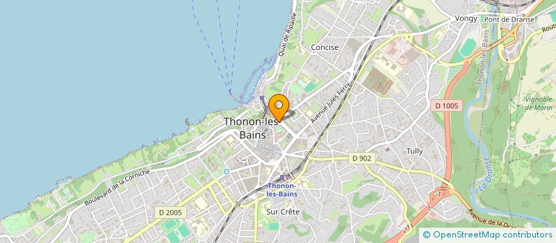 localisation de l'entreprise FRANGIL à THONON-LES-BAINS