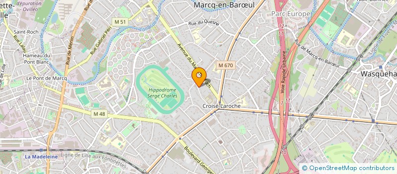 localisation de l'entreprise FRANGIN à MARCQ-EN-BARŒUL