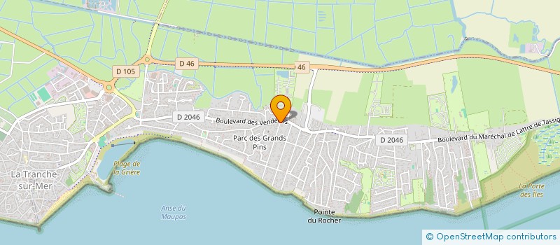localisation de l'entreprise FRANGIN'G à LA TRANCHE-SUR-MER