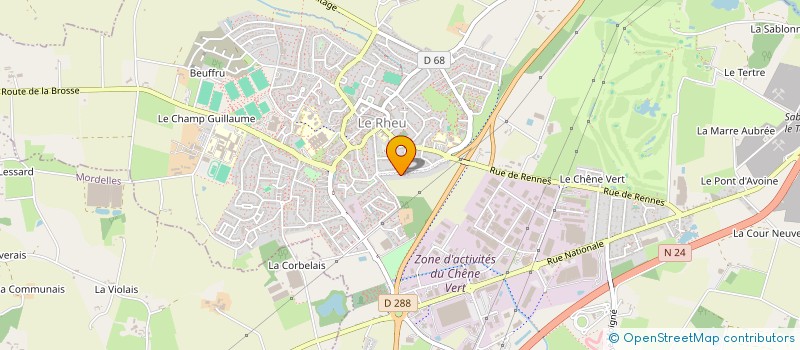 localisation de l'entreprise FRANGINES & CO  LE RHEU