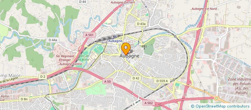 localisation de l'entreprise FRANGIPANE à AUBAGNE
