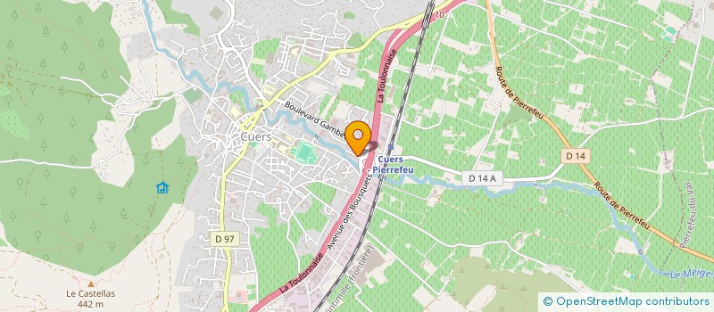 localisation de l'entreprise FRANGIPANI  CUERS