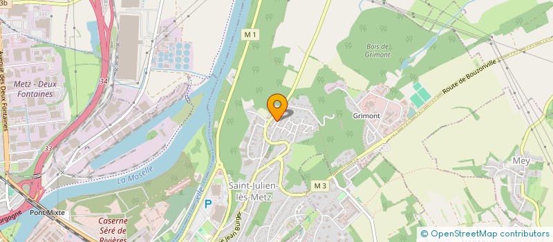 localisation de l'entreprise FRANGIPANIER SC à SAINT-JULIEN-LES-METZ