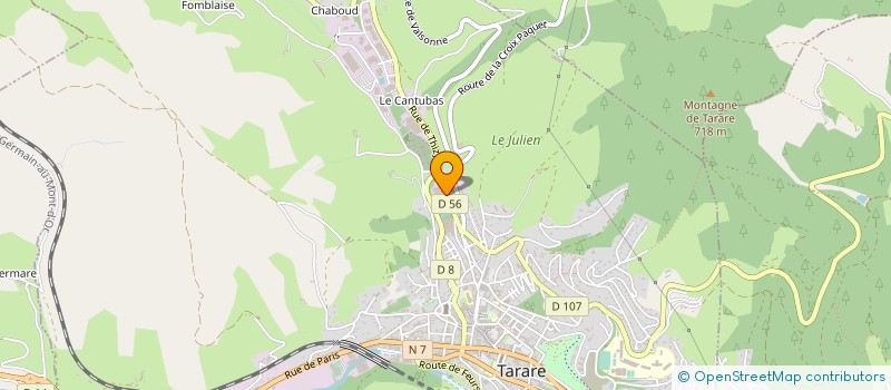 localisation de l'entreprise FRANGIS à TARARE