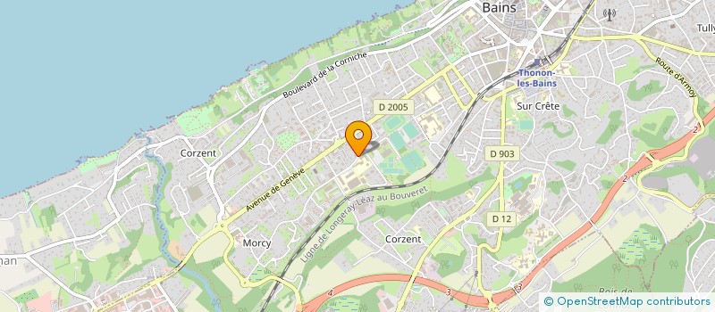 localisation de l'entreprise FRANGIS  THONON-LES-BAINS